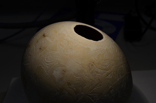 ancient ostrich eggs